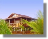 Stranhaus auf den Kleinen Antillen