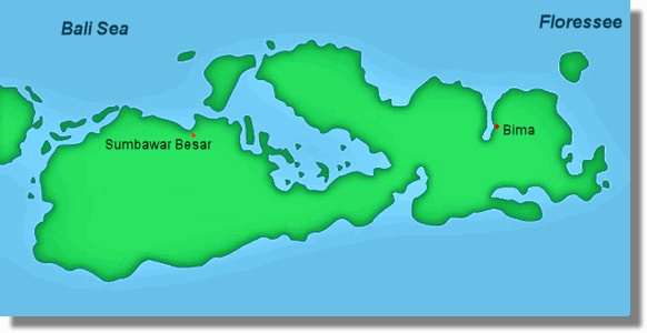 Immobilien auf der Insel Sumbawa von Indonesien