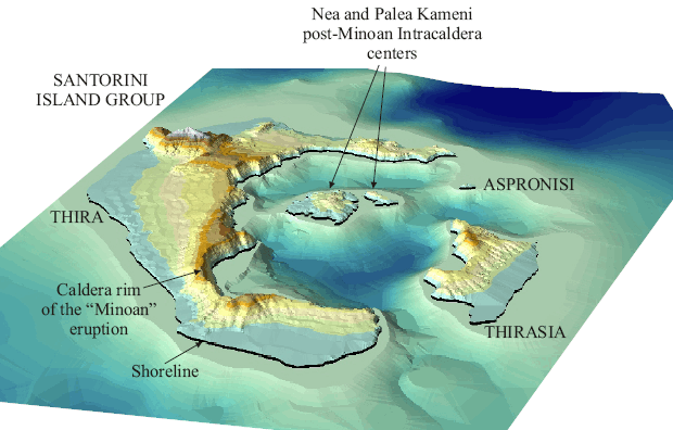 Aspronisi von Santorini Kykladen