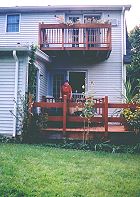 Terrasse am Einfamilienhaus