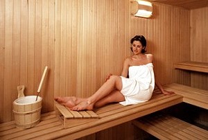 Sauna der Pension