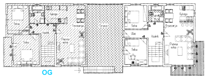 Obergeschoss vom Wohnhaus Mehrfamilienhaus Obergeschoss vom Wohnhaus Mehrfamilienhaus