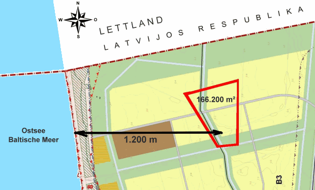 Baugrundstck am Baltischen Meer von Litauen