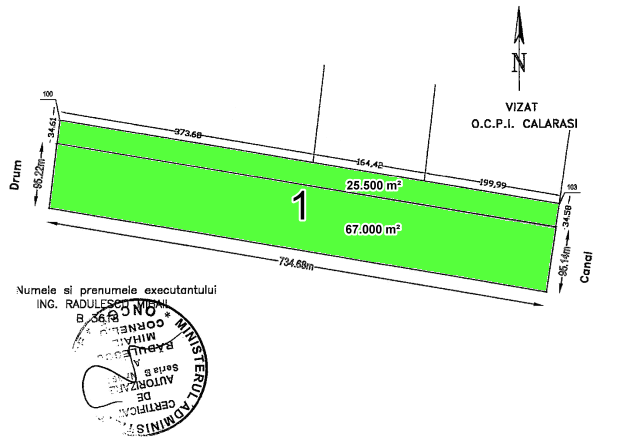 Industriegrundstck bei Dragalina Calarasi Rumnien