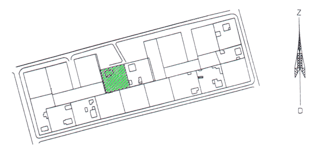 Lage vom Grundst�ck des kleinen Ferienhauses in Jurmala
