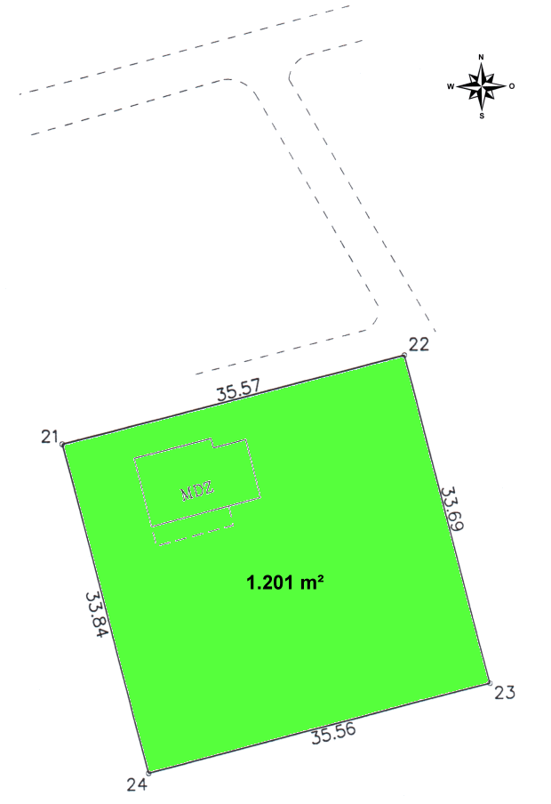 Grundst�ck vom kleinen Ferienhaus in Jurmala Lettland
