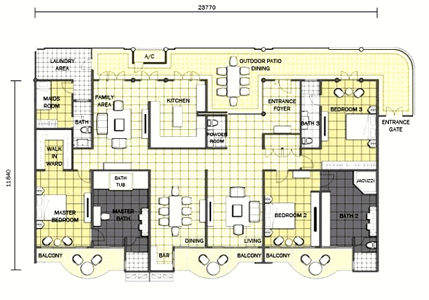 gro�e Ferienwohnung auf der Insel Pulau Langkawi