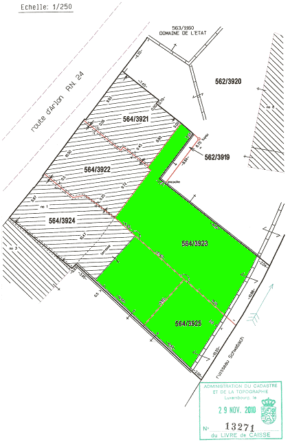 Grundst�ck vom Wohnhaus in Useldingen