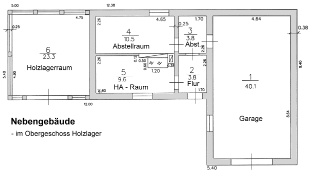 Nebengebude vom Ferienhaus in Ape Lettland