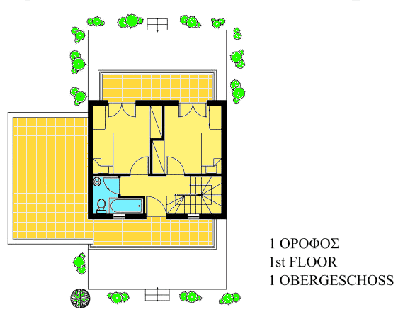 Obergeschoss der Villa H1