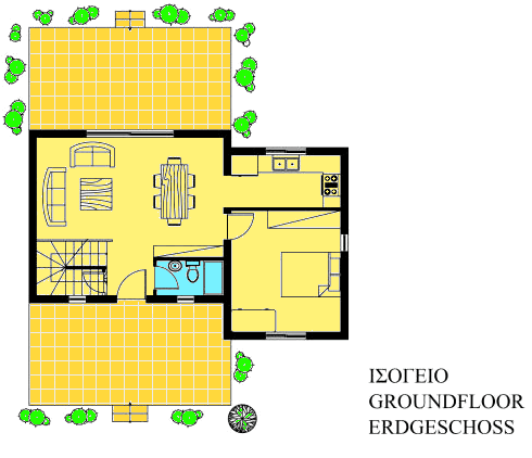 Erdgeschoss vom Einfamilienhaus in Mastichari