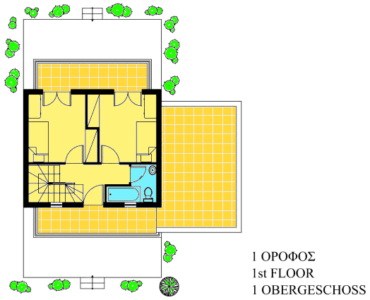 Obergeschoss vom Einfamilienhaus
