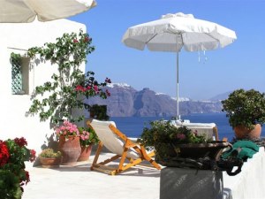 Hotel-Anlage auf Santorini Hotel-Anlage auf Santorini