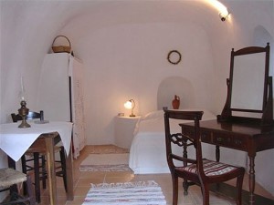 Hotel-Zimmer der Apartmentanlage auf Santorini Hotel-Zimmer der Apartmentanlage auf Santorini