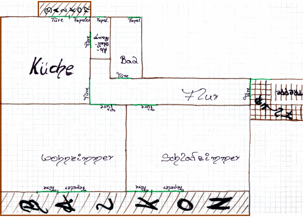 Grundriss Apartment Wohnung
