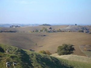 Ausblick der Pension in Frankreich