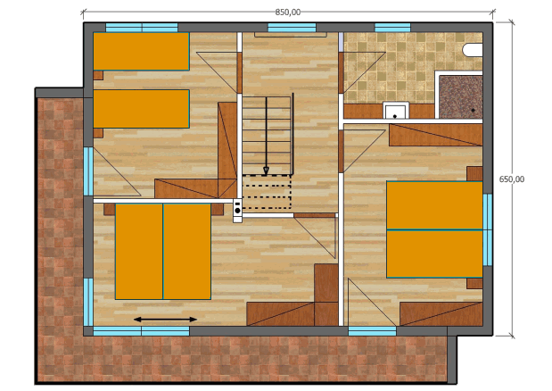 Wohnhaus Obergeschoss
