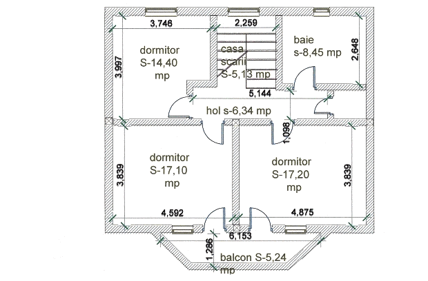 1. Etage der Villa / Einfamilienhaus