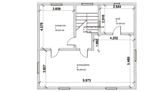 Dachgeschoss der Villa Dachgeschoss der Villa