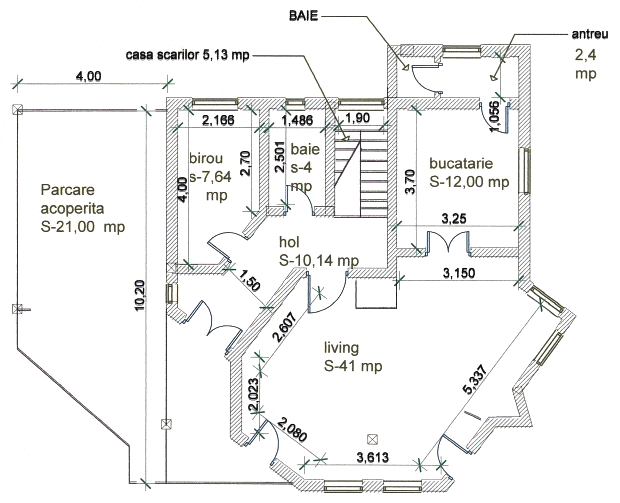 Erdheschoss der Villa Erdheschoss der Villa