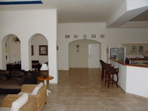 Wohnbereich K�che vom Ferienhaus