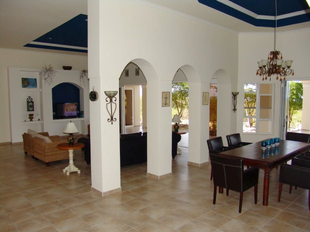 offener Wohnbereich im Ferienhaus