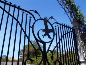 Eingang Grundst�ck vom Ferienhaus