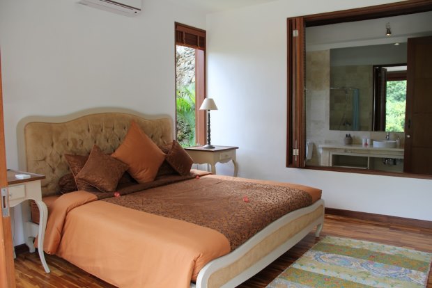 Schlafzimmer der Villa