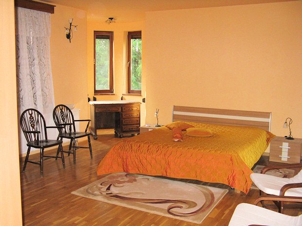 Schlafzimmer der Villa