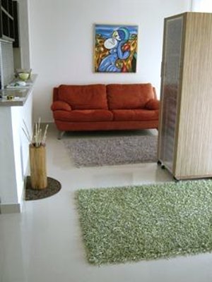 Wohnbereich der Eigentumswohnung - links die K�che