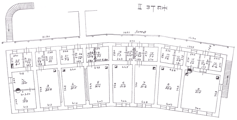 Obergeschoss vom Mehrfamilienhaus in Jalta Insel Krim