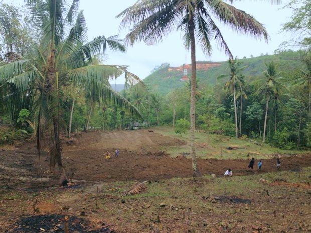 Bauland der Insel Lombok von Indonesien
