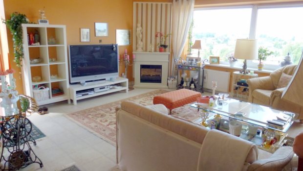 Wohnzimmer vom Apartment in Liepaja