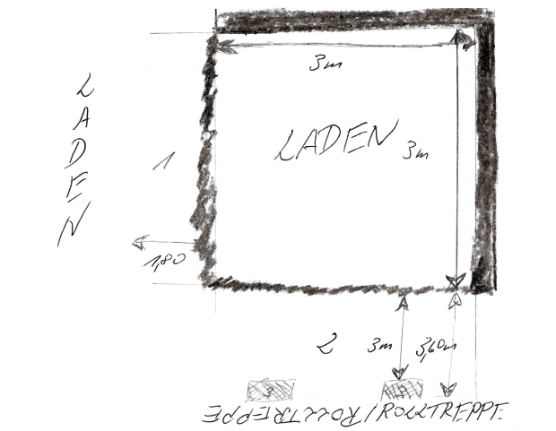 Skizze vom Ladengesch�ft