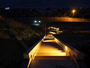 Aufgang zum Ferienhaus