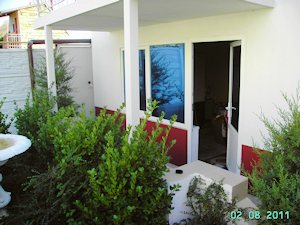 Terrasse einer Gstewohnung im Gstehaus