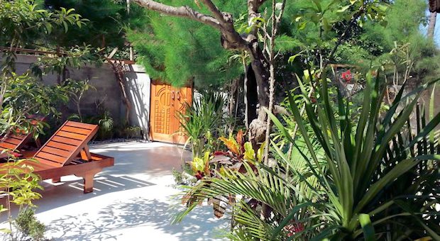 Eingang zum Grundst�ck der Ferienh�user