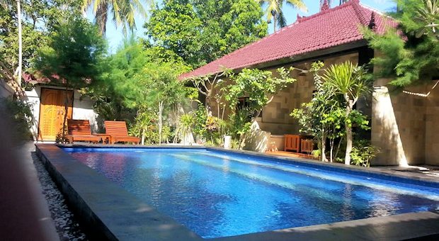 Ferienh�user mit Pool auf Gili Air zum Kaufen