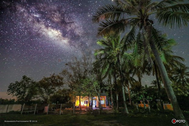 Wohnhaus am Fluss in Kampot Kambodscha