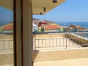 Terrasse einer Eigentumswohnung