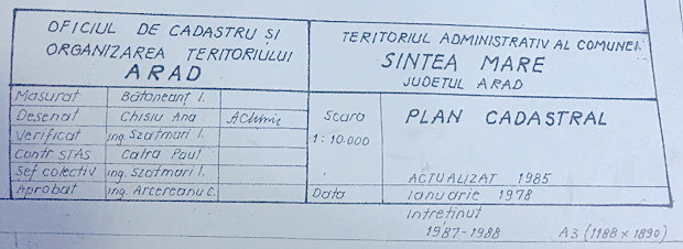 Agrarland bei Sintea Mare im Arad