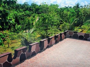 Terrasse vom Wohnhaus bei Moalboal Cebu