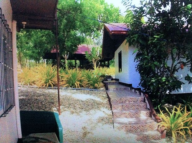 rechts G�stehaus vom Wohnhaus