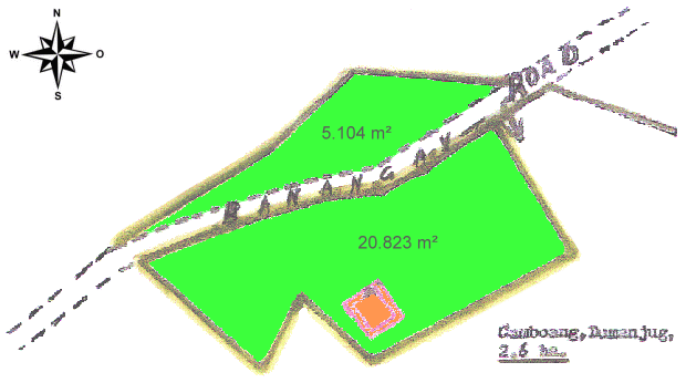 Grundst�ck vom Wohnhaus der Insel Cebu