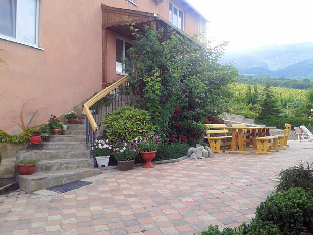 Terrasse vom Ferienhaus