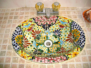 Waschbecken im Ferienhaus