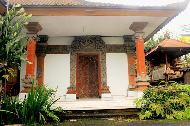 Eingang zum Wohnbereich vom Ferienhaus