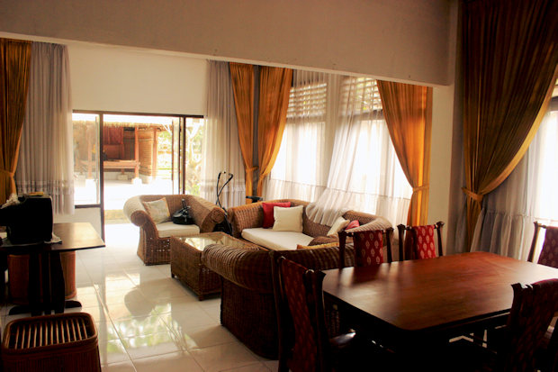 Wohnzimmer vom Ferienhaus