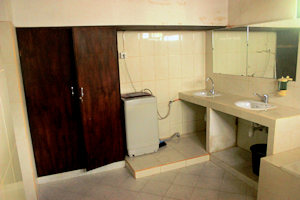 Badezimmer vom Ferienhaus auf Bali