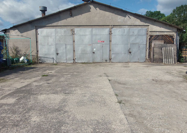 Lagerhalle auf dem Gewerbegrundstck